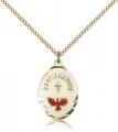  CONFIRMATION Pendant 14K Gold Filled 7/8" 