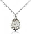  ST. FAUSTINA Medal Pendant Sterling Silver 