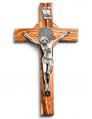 Crucifix St. Benedict Olive Wood 9.5 inch 