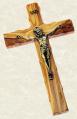  CRUCIFIX OLIVE WOOD 10 inch 