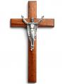  CRUCIFIX RISEN CHRIST MAHOGANY  7.75 inch 