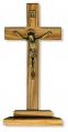  CRUCIFIX STANDING OLIVE WOOD  7 inch 