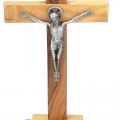  CRUCIFIX STANDING OLIVE WOOD 10 inch 