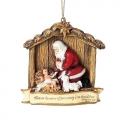  Ornament Kneeling Santa Christmas LIMITED STOCK 