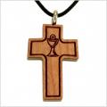  Pendant First Communion Wood 10/PKG (QTY Discount $2.99 ea) 