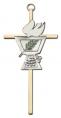  Children's Cross First Communion 6 inch Gold & Brass 