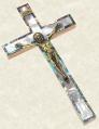  CRUCIFIX MOTHER OF PEARL 6 inch 
