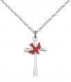  Confirmation Pendant Holy Spirit Sterling Silver 7/8 inch 