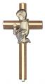  Children's Cross First Communion Boy Walnut 