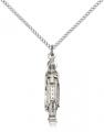  Mary MADONNA AND CHILD Pendant Sterling 1 inch 