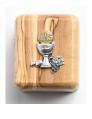  ROSARY OLIVE WOOD WITH BOX FIRST COMMUNION 