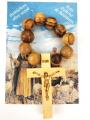  Rosary Ring Olive wood from Holy Land 