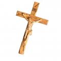  Crucifix OLIVE WOOD Hand Carved 19.5 inch 