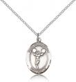  Sport Medal St. Christopher Cheerleading Sterling Silver 