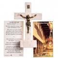  CRUCIFIX STANDING BETHLEHEM STONE 6 inch 