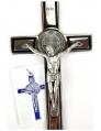  Crucifix St. Benedict Nickle 8 inch 