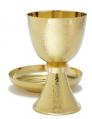 Chalice 16 oz and Bowl Paten, Textured 