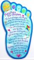  Plaque Footprints in the Sand for Children 