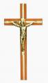  Crucifix 7" Wood, Brass Corpus 