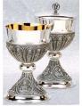  Chalice 12 oz and Bowl Paten, Silver, Gold Lined 