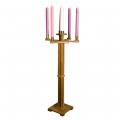  Advent Canlde Stand Pecan  49.5 inch 