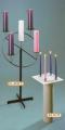  Advent Wreath Standing Wrought Iron Adjustable 22.5" 