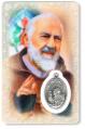  PRAYER CARD ST. PIO WITH MEDAL 