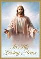  Deceased Mass Card In His Loving Arms 50/box 