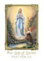  Living Mass Card Our Lady of Lourdes 50/box (LIMITED STOCK) 