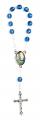  AUTO ROSARY OUR LADY OF LOURDES WITH HOLY CARD 