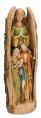  Holy Family Nativity with Angel Statue 15.5 inch 