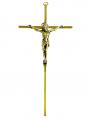  Crucifix 9.5" Brass Metal, Halo 