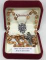  ROSARY OLIVE WOOD WITH RELIC 
