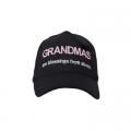 Cap Grandmas Are Blessings from Above Black 