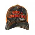  Cap God & Country Camo & Orange 
