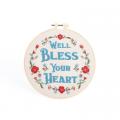  Embroidery Kit - Bless Heart 20.5cm 