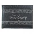  Guest Book in Loving Memory Charcoal 