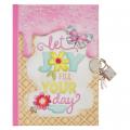  Secret Diary with Lock/Keys, Girls Interactive Christian Journal with Writing Prompts Teen, Tween - Let Joy Fill Your Day Phil. 4:4 Bible Verse 