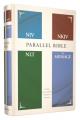  Niv, Nkjv, Nlt, the Message, (Contemporary Comparative) Parallel Bible, Hardcover 