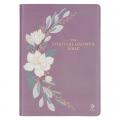  Nlt, the Spiritual Growth Bible (Faux Leather, Purple) 