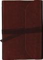  NKJV, Journal the Word Bible, Large Print, Premium Leather, Brown, Red Letter Edition: Reflect, Journal, or Create Art Next to Your Favorite Verses 