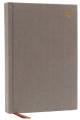  Net Bible, Thinline Large Print, Cloth Over Board, Gray, Comfort Print: Holy Bible 