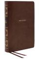  Nkjv, Reference Bible, Classic Verse-By-Verse, Center-Column, Leathersoft, Brown, Indexed, Red Letter Edition, Comfort Print 