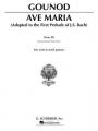  Ave Maria; Low Voice in D 