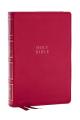  Nkjv, Compact Center-Column Reference Bible, Dark Rose Leathersoft, Red Letter, Comfort Print 