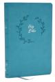  NKJV Holy Bible, Value Ultra Thinline, Teal Leathersoft, Red Letter, Comfort Print 