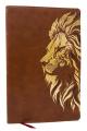  Nkjv, Personal Size Thinline Bible with Cross References, Brown Leathersoft, Comfort Print, Red Letter 