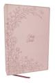  KJV Large Print Bible, Journal the Word: Reflect, Journal or Create Art Next to Your Favorite Verses (Pink Cloth Over Board, Red Letter, Comfort Print 