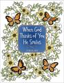  When God Thinks of You He Smiles: Coloring Book 