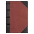 KJV Giant Print Full-Size Bible Two-Tone Brandy/Brown Full Grain Leather 